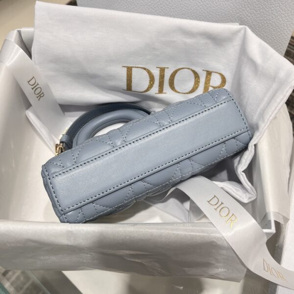 DIOR Lady D-Joy Micro Bag Cloud Blue Cannage Lambskin