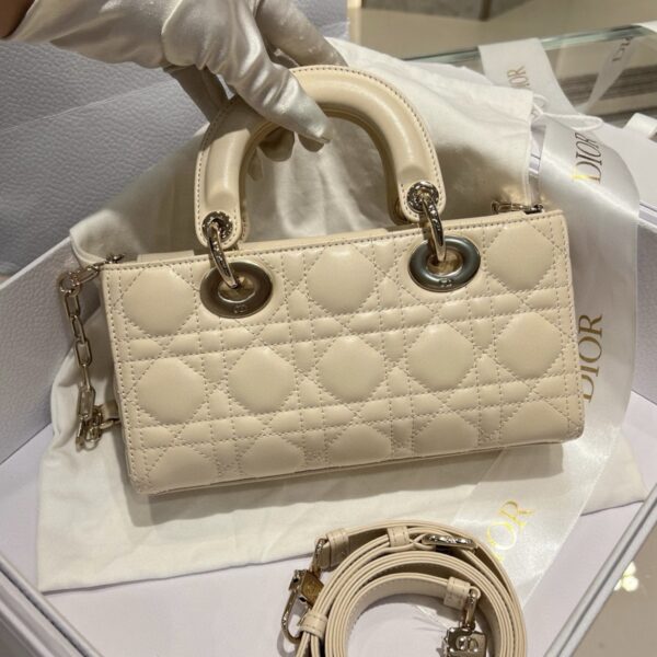 DIOR Small Lady D-Joy Bag Light Beige Cannage Lambskin