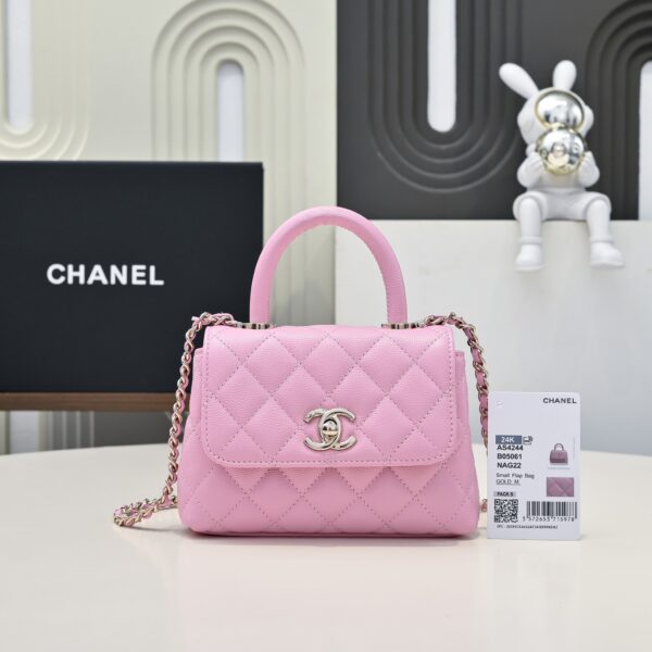 CHANEL Mirco Cocohandle Grained Calfskin