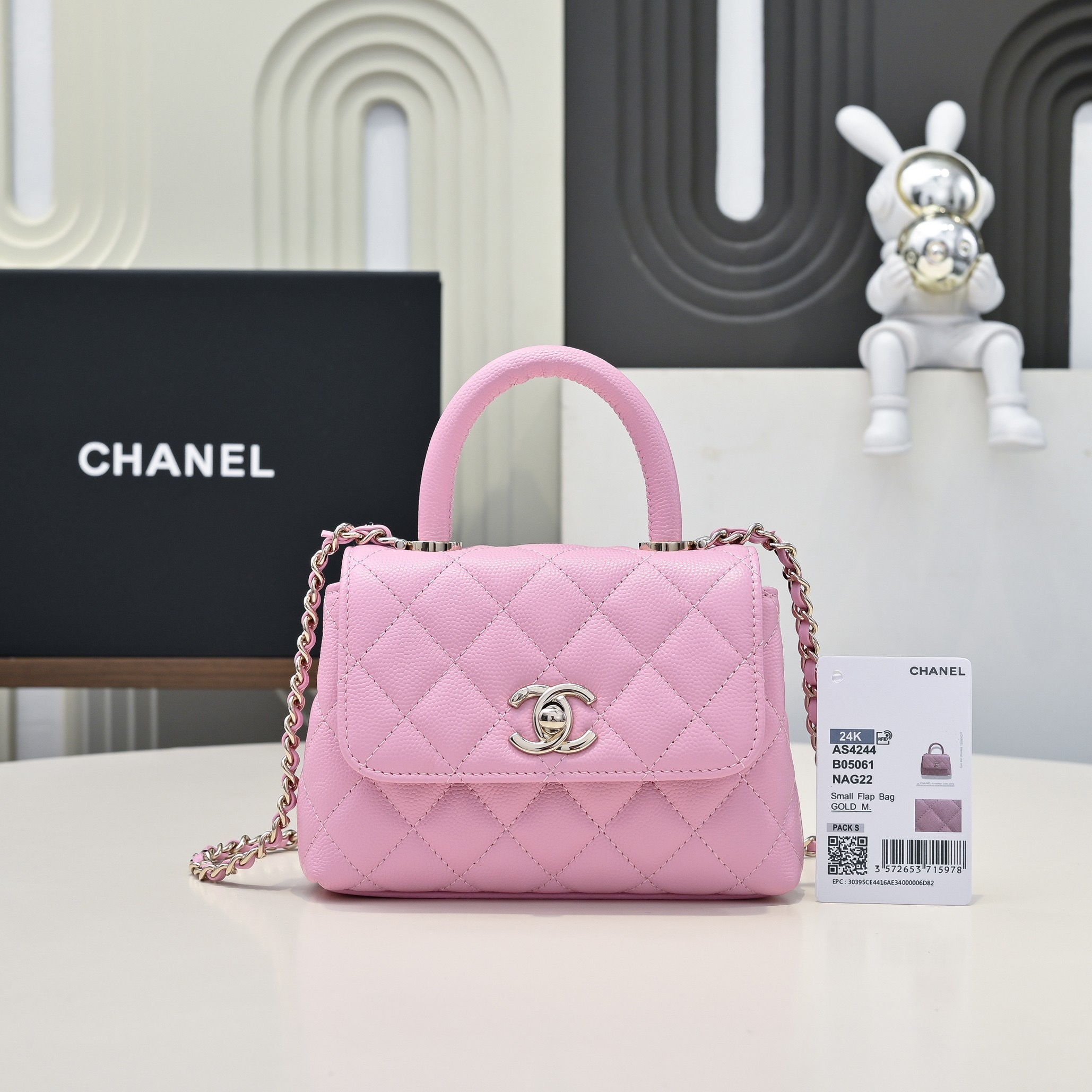 IMG_4094 CHANEL Mirco Cocohandle Grained Calfskin - 图片 2
