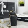 CHANEL 26P Goatskin Quilted Top Handle Slim Vanity With Chain Black
