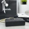 CHANEL 26P Goatskin Quilted Top Handle Slim Vanity With Chain Black