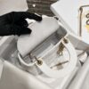 DIOR Mini Lady Dior Bag Latte Pearlescent Cannage Lambskin