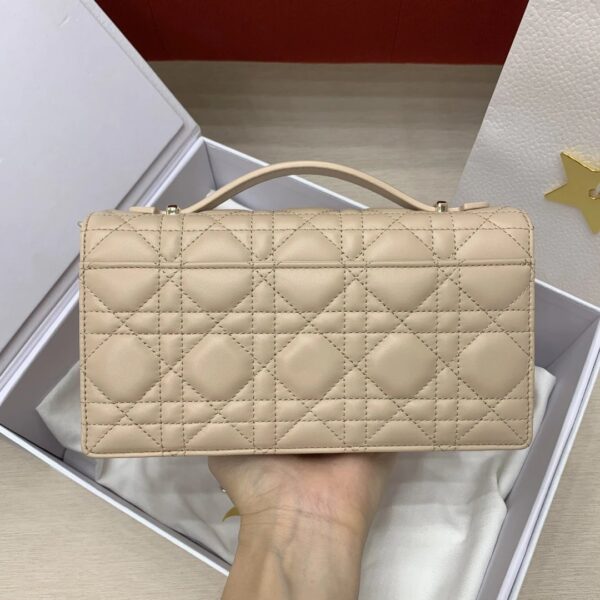 DIOR My Dior Mini Bag Powder Beige Cannage Lambskin