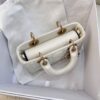 DIOR Micro Lady D-Joy Bag Cannage Lambskin White