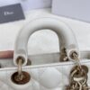 DIOR Micro Lady D-Joy Bag Cannage Lambskin White