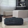 CHANEL Vintage Denim Bag Underarm Chain Messenger Silver Hardware