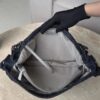 CHANEL Vintage Denim Bag Underarm Chain Messenger Silver Hardware
