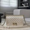 CHANEL Le Boy 25 Champagne Gold Bag