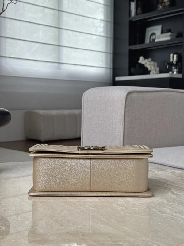 CHANEL Le Boy 25 Champagne Gold Bag
