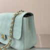 CHANEL Suede Calfskin Small Souplissimo Maxi Flap Green