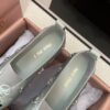 MIUMIU Flat silk loafers round toe hand-embroidered with sequins beads and flowers
