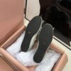 MIUMIU Flat silk loafers round toe hand-embroidered with sequins beads and flowers