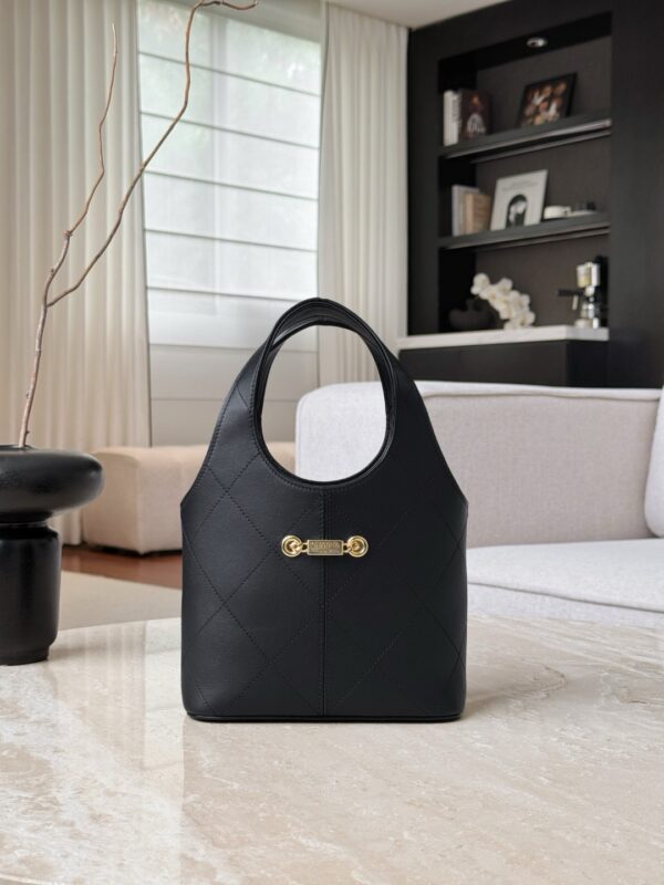 CHANEL Small Shopping Bag Calfskin Black