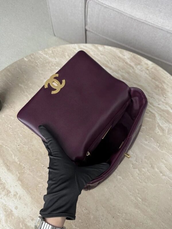 CHANEL Shiny Calfskin 19Flap bags