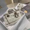 DIOR Lady D-Joy Bag Cannage Lambskin Latte