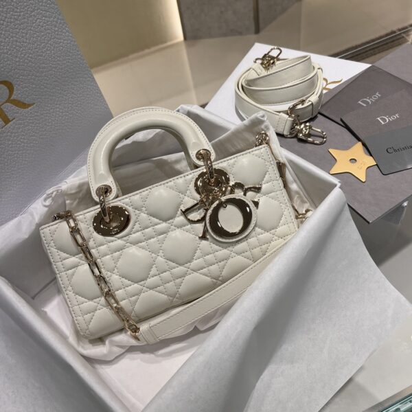 DIOR Lady D-Joy Bag Cannage Lambskin Latte