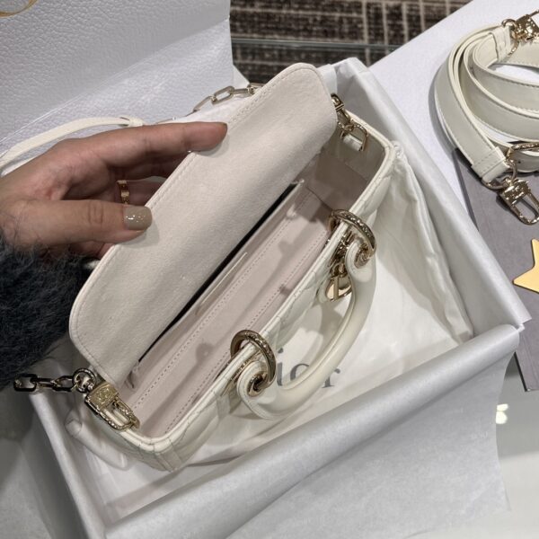 DIOR Lady D-Joy Bag Cannage Lambskin Latte