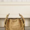 CHANEL MINI 25 Hobo Bag Beige Raffia and Black Calfskin