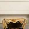CHANEL MINI 25 Hobo Bag Beige Raffia and Black Calfskin