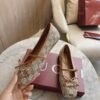 GUCCI Crystal Horsebit ballet flat
