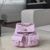 CHANEL Duma Drawstring Backpack Two Pokect Caviar
