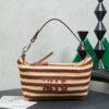 MIUMIU Crochet pouch Cognac/Yellow
