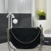 CHANEL 25N Clutch With Chain Velvet-Effect Nylon