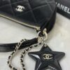 CHANEL 25N Clutch With Chain Velvet-Effect Nylon