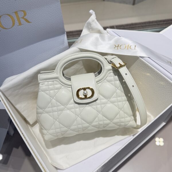 DIOR Jolie Top Handle Mini Bag Cannage Lambskin
