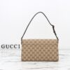 GUCCI GG Canvas Horsebit Shoulder Bag