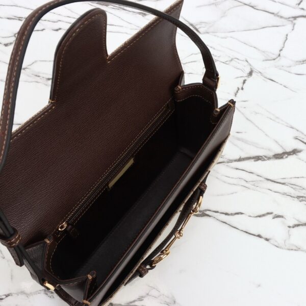 GUCCI GG Canvas Horsebit Shoulder Bag