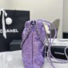 CHANEL Metallic Calfskin Quilted Mini 22bag