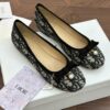 DIOR Ballet Flat Cotton Embroidered