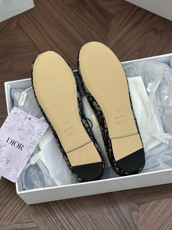 DIOR Ballet Flat Cotton Embroidered