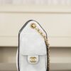 CHANEL 25bag Braided Raffia White & Black