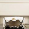CHANEL 25bag Braided Raffia White & Black