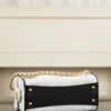 CHANEL 25bag Braided Raffia White & Black