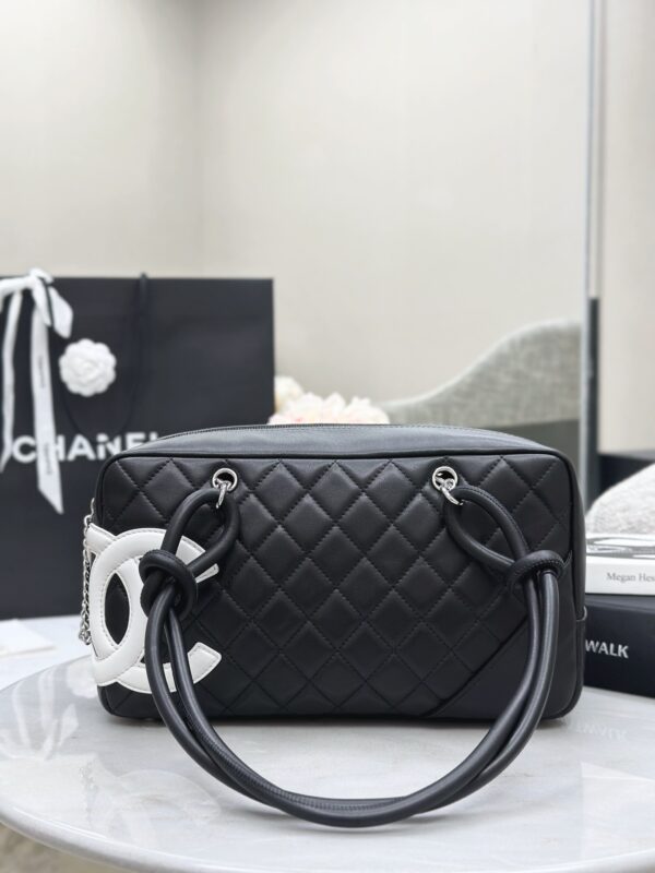 CHANEL Cambon Bowling Hobo Bag Small