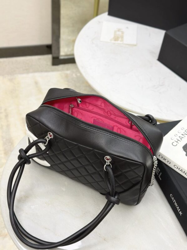 CHANEL Cambon Bowling Hobo Bag Small