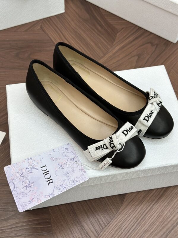DIOR J’Adior Ballet Flat Black Lambskin