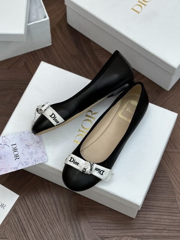DIOR J’Adior Ballet Flat Black Lambskin