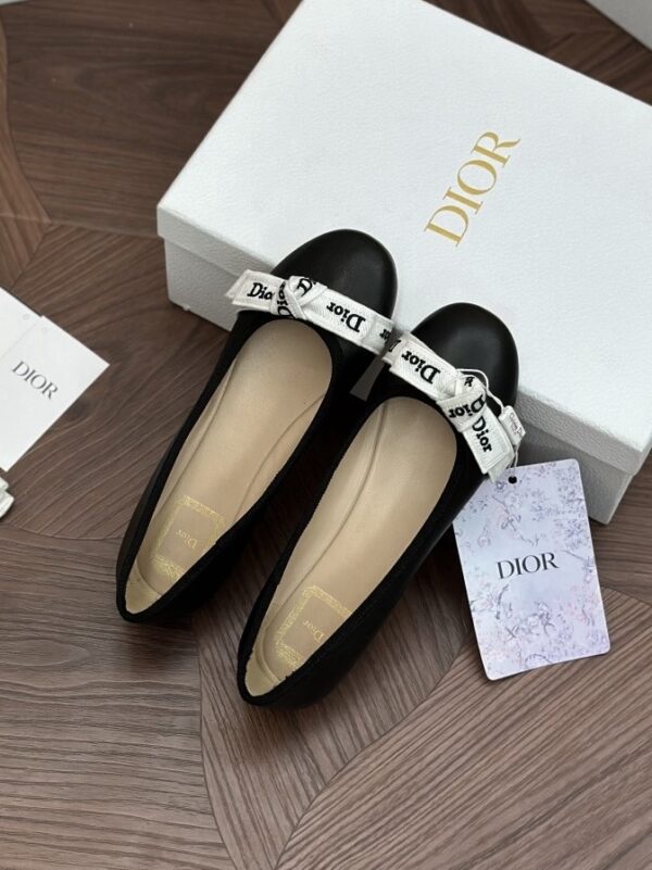 DIOR J’Adior Ballet Flat Black Lambskin