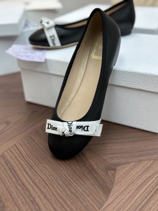 DIOR J’Adior Ballet Flat Black Lambskin