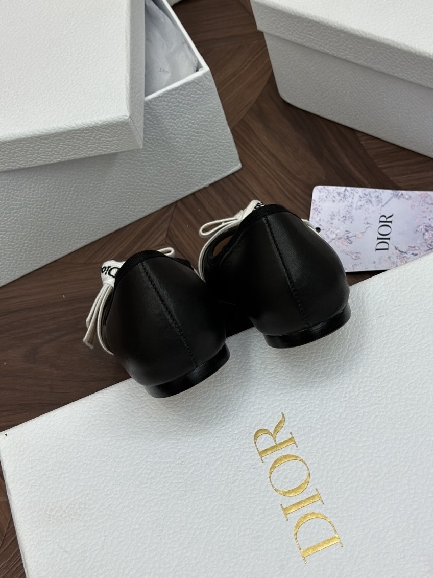 IMG_5429 DIOR J’Adior Ballet Flat Black Lambskin - 图片 6