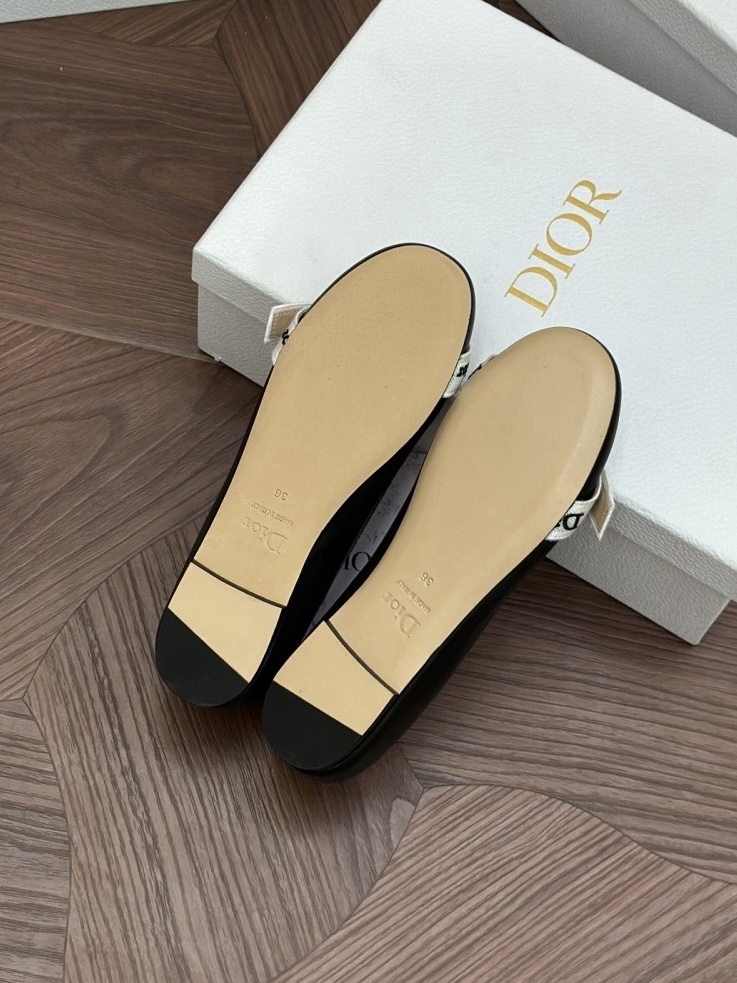 IMG_5430 DIOR J’Adior Ballet Flat Black Lambskin - 图片 7