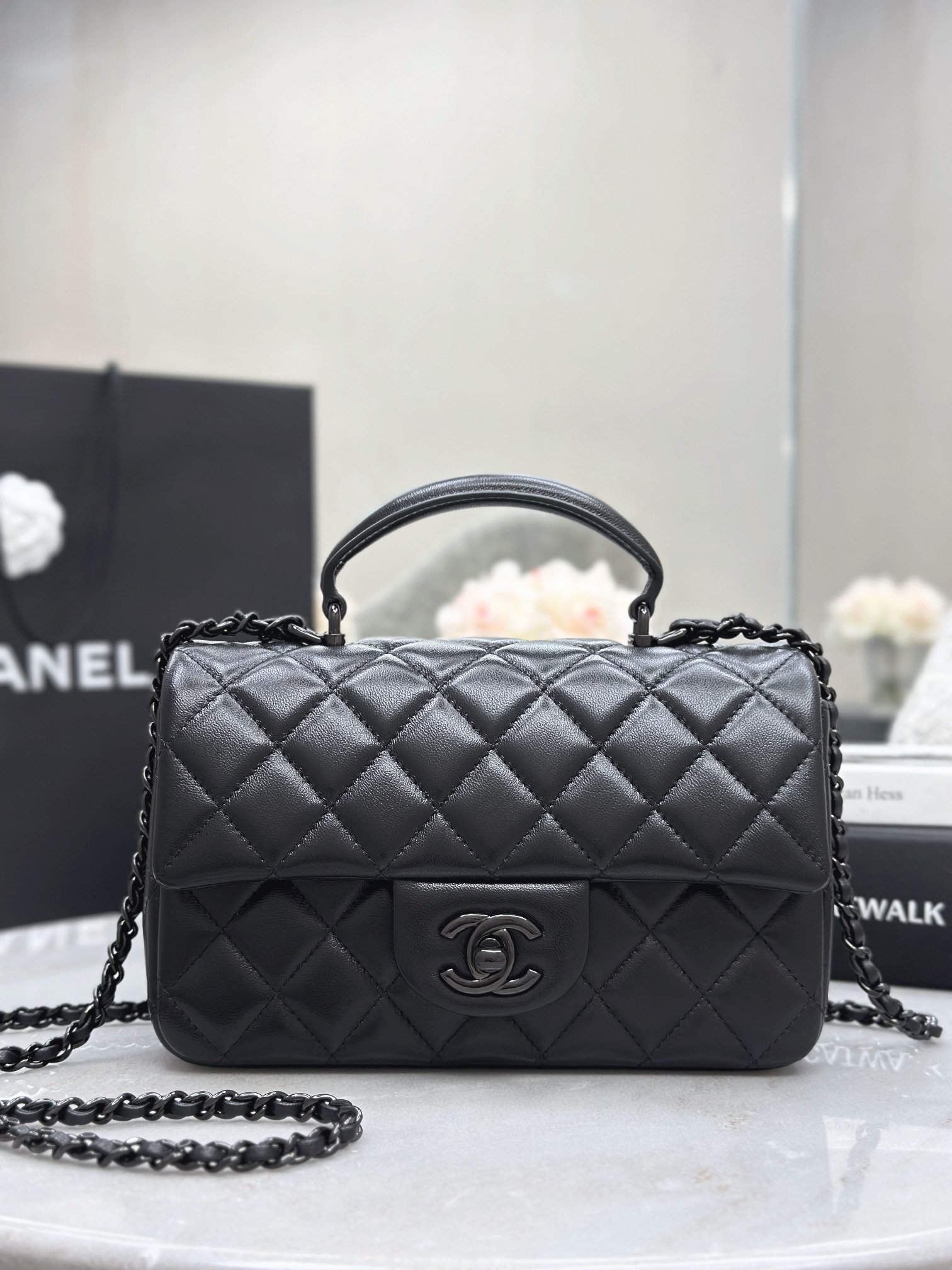 IMG_5439 CHANEL Pearl/Black Beads CC Baroque Sautoir Necklace - 图片 8