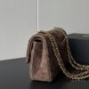 CHANEL Vintage Classique Flap Medium Handbag Suede Leather