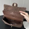 CHANEL Vintage Classique Flap Medium Handbag Suede Leather