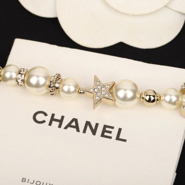 IMG_5500 CHANEL 23A Star Pearl Rhinestone Double C Necklace